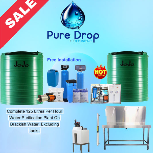 125 Litres Per Hour Water Purification Plant On Brackish Water