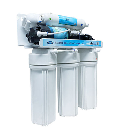 80GPD 5 Stage RO System with Pump + 3.2G Steel Tank