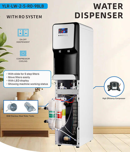 Hot And Cold Floor Standing Water Dispenser YLR-LW-2-5-RO-98LB
