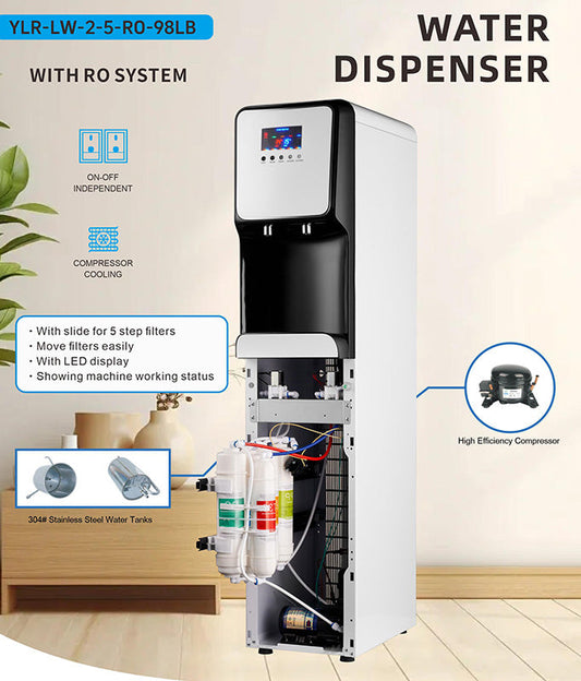 Hot And Cold Floor Standing Water Dispenser YLR-LW-2-5-RO-98LB